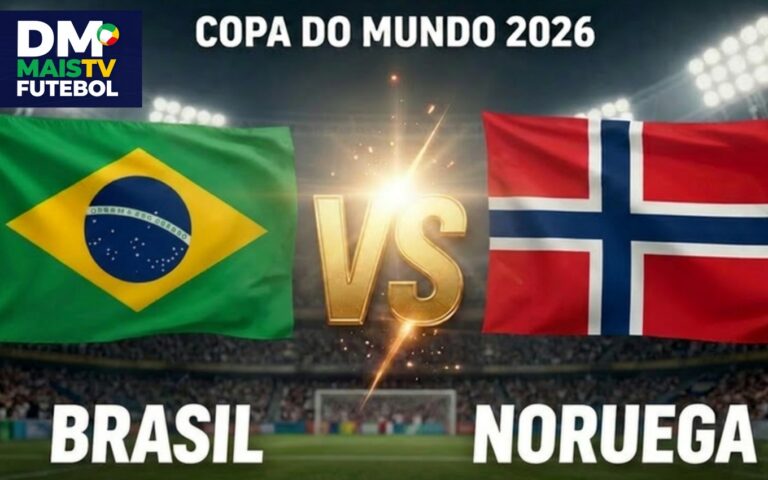 Brasil encara Noruega na Copa do Mundo (Foto: Reprodução / Canva / Montagem DM Mais TV)