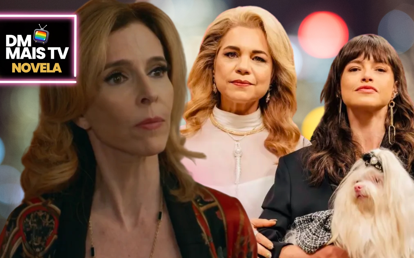 Carmita, Pilar e Ingrid em Quem Ama Cuida (Foto: Reprodução / Globo / Montagem DM Mais TV)