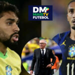 Lucas Paquetá, Raphinha e Carlo Ancelotti (Fotos: Reprodução / Instagram / Montagem DM Mais TV)