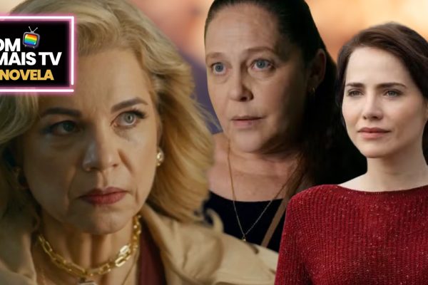 Pilar, Elisa e Adriana em Quem Ama Cuida (Fotos: Reprodução / Globo / Canva / Montagem DM Mais TV)