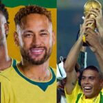 Vini Jr. e Neymar da Seleção Brasileira de 2026; Ronaldo Fenômeno em 2002 (Fotos: Reprodução / Instagram / Montagem DM Mais TV)