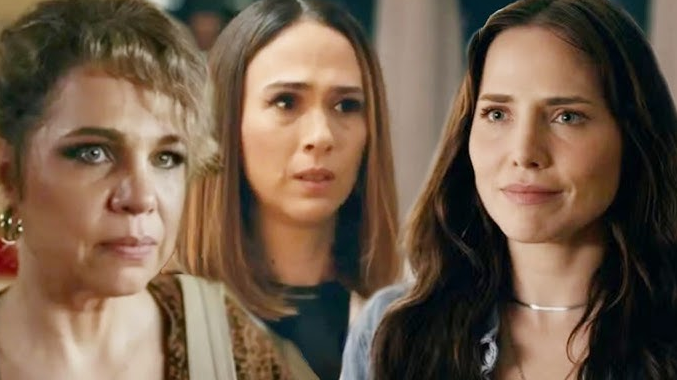 Pilar, Brigitte e Adriana em Quem Ama Cuida (Fotos: Reprodução / Globo)