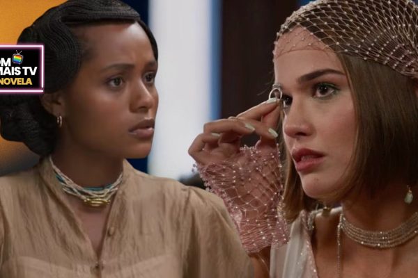 Alika e Virgínia em A Nobreza do Amor (Fotos: Reprodução / Globo / Montagem DM Mais TV)