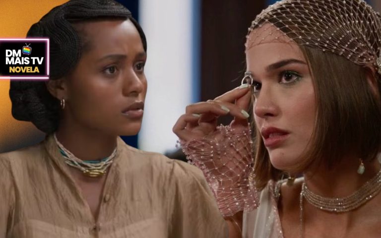Alika e Virgínia em A Nobreza do Amor (Fotos: Reprodução / Globo / Montagem DM Mais TV)