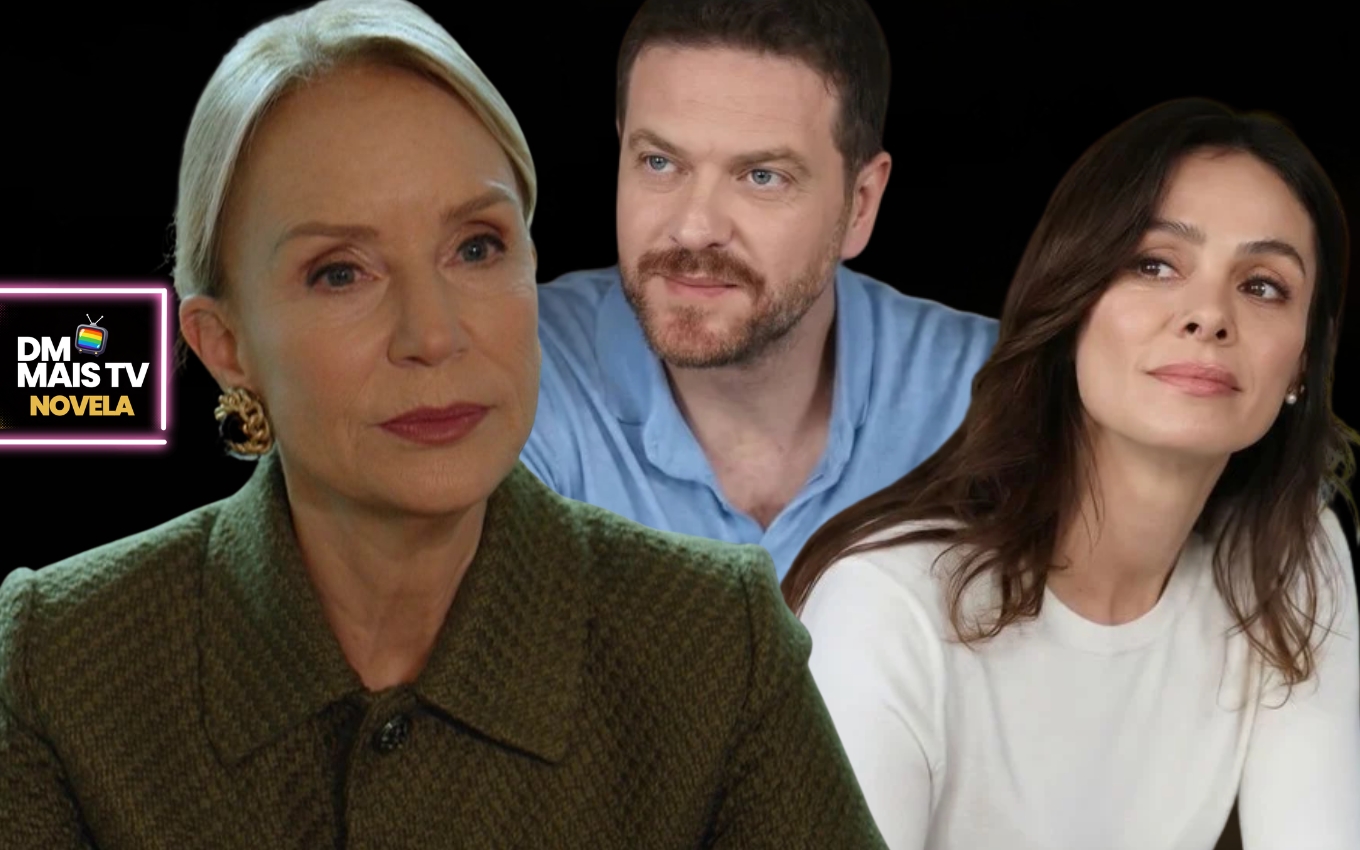 Nazan, Bora e Karsu em Coração de Mãe (Fotos: Divulgação / Record / Canva / Montagem DM Mais TV)