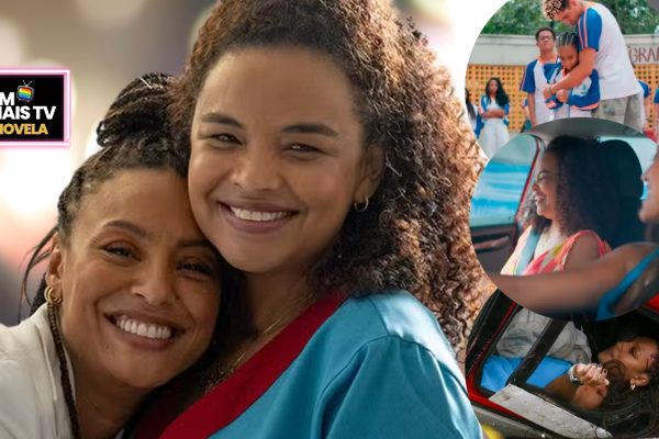Lucy Ramos e Sheron Menezzes são as amigas Juli e Bela em Por Você (Fotos: Reprodução / Globo / Montagem DM Mais TV)