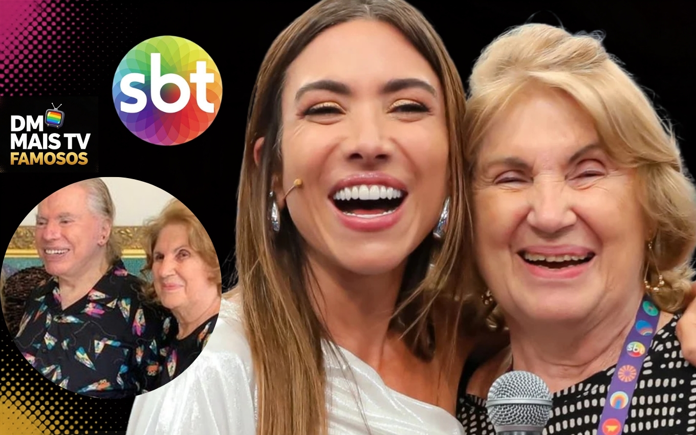 Silvio Santos, Sarah Abravanel e Patrícia Abravanel (Fotos: Reprodução / SBT / Montagem DM Mais TV)