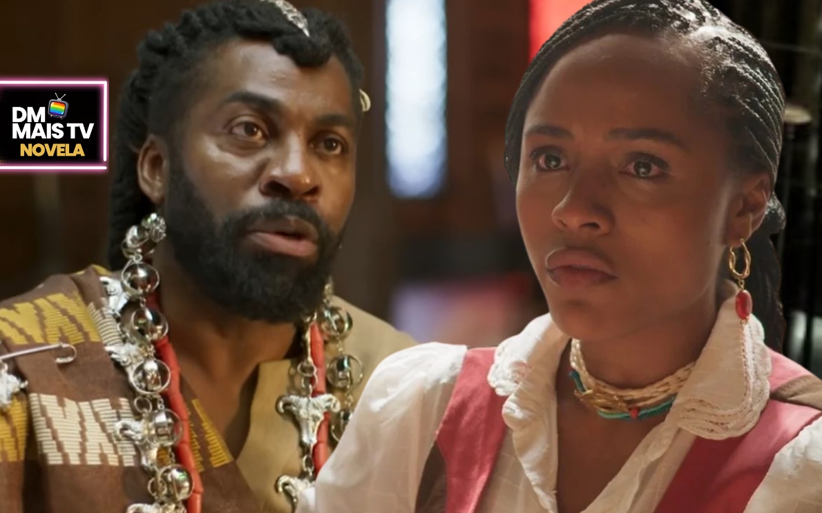 Jendal e Alika em A Nobreza do Amor (Fotos: Reprodução / Globo / Montagem DM Mais TV)