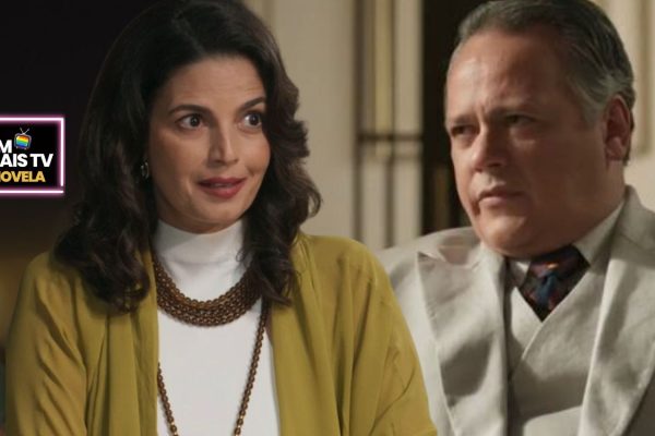 Marta e Diógenes em A Nobreza do Amor (Fotos: Reprodução / Globo / Montagem DM Mais TV)