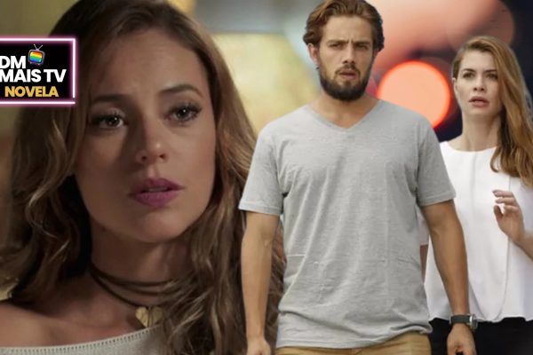Melissa, Felipe e Lívia em Além do Tempo (Fotos: Reprodução / Globo / Montagem DM Mais TV)