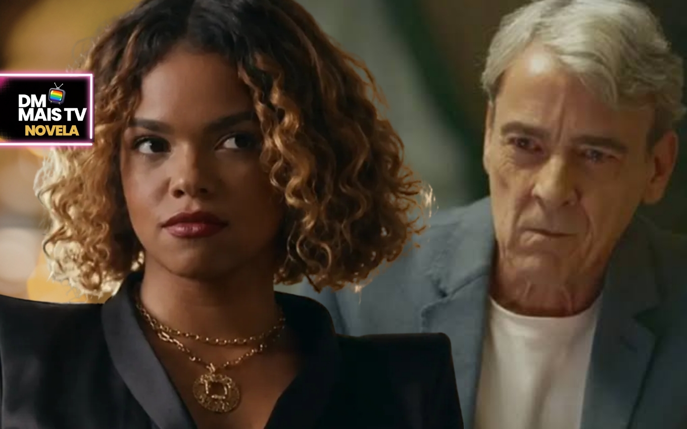 Nancy com novo visual, toda produzida e com ares de executiva para se encontrar com Ulisses e conduzir o negócio em Quem Ama Cuida e ajudar Adriana na vingança.