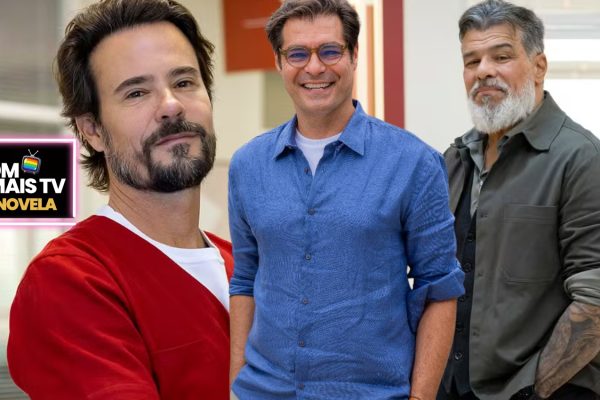 Paulo Vilhena, Thiago Lacerda e Mauricio Mattar em Por Você (Fotos: Reprodução / Globo / Montagem DM Mais TV)
