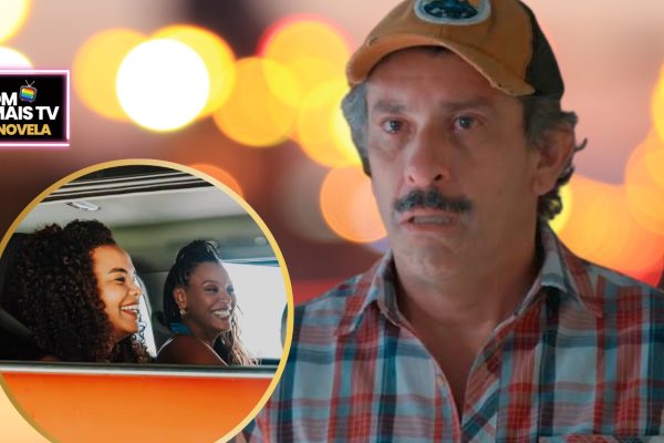 Juarez, Juli e Bela em cena de Por Você (Fotos: Reprodução / Globo / Montagem DM Mais TV)