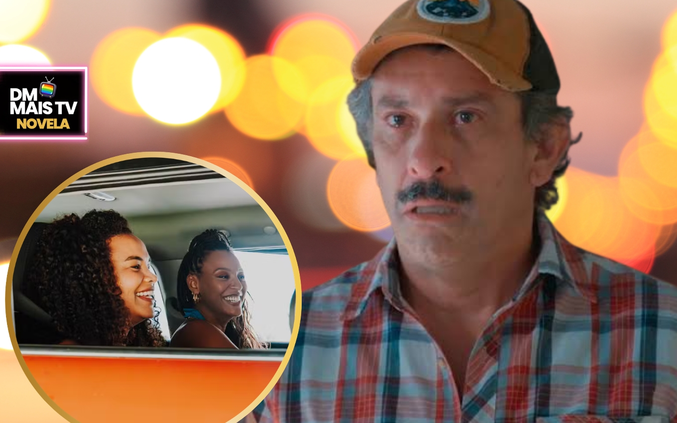 Juarez, Juli e Bela em cena de Por Você (Fotos: Reprodução / Globo / Montagem DM Mais TV)
