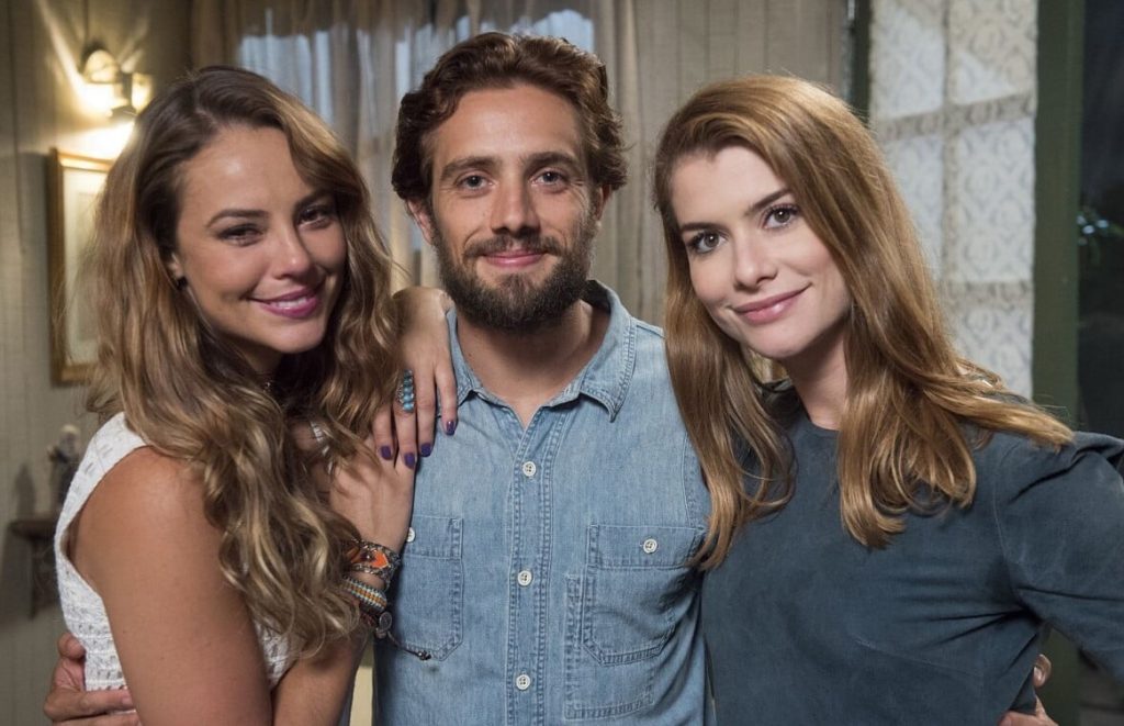 Melissa, Felipe e Lívia em Além do Tempo (Foto: Reprodução / Globo)