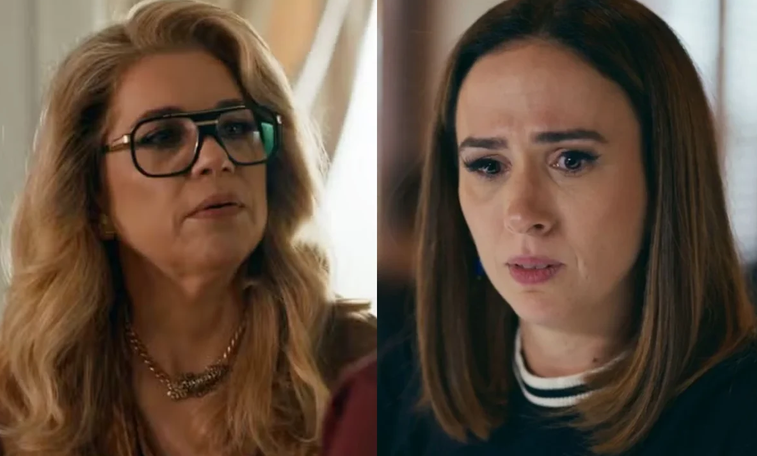 Pilar e Brigitte em Quem Ama Cuida (Fotos: Reprodu&ccedil;&atilde;o / Globo)