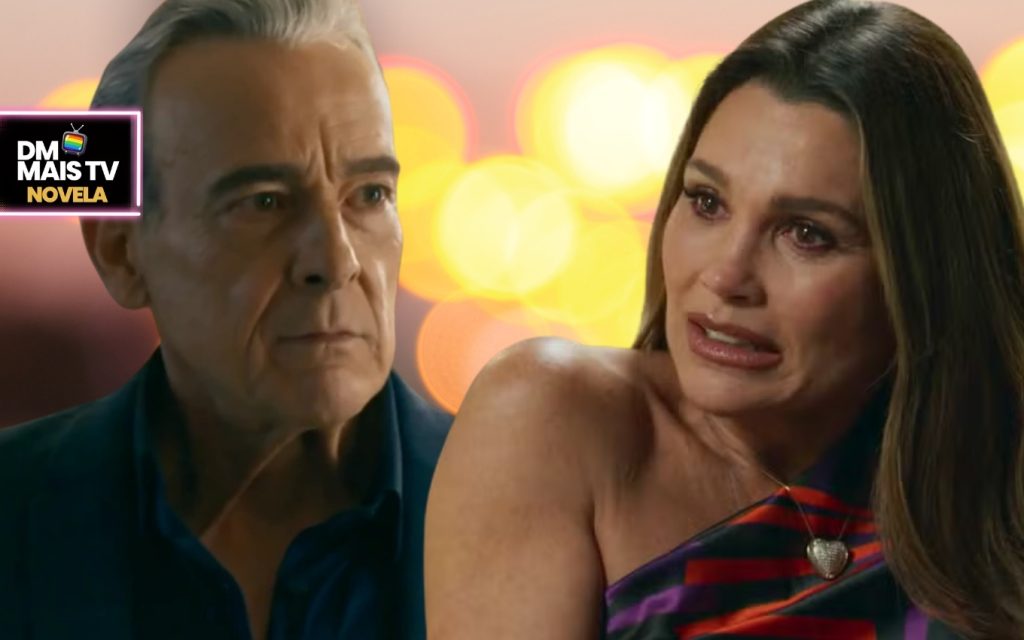 Ulisses e F&aacute;bia em cena de Quem Ama Cuida, tendo uma discuss&atilde;o acalorada.